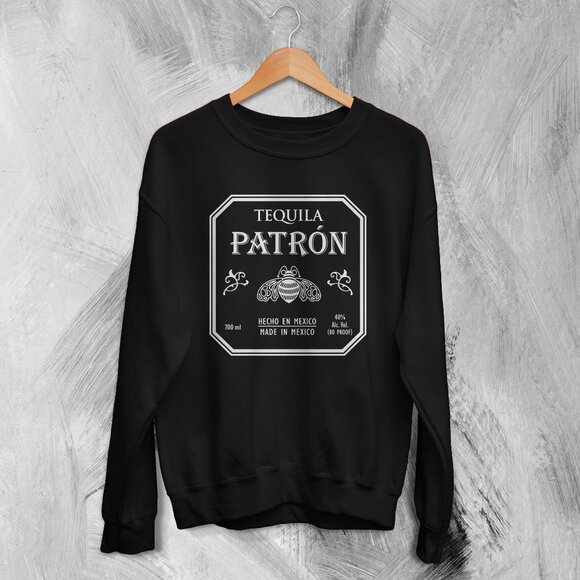 Tequila Logo Sweatshirt Tequila Sweater Tequila Patron Beer 17 - Picture 1 of 5